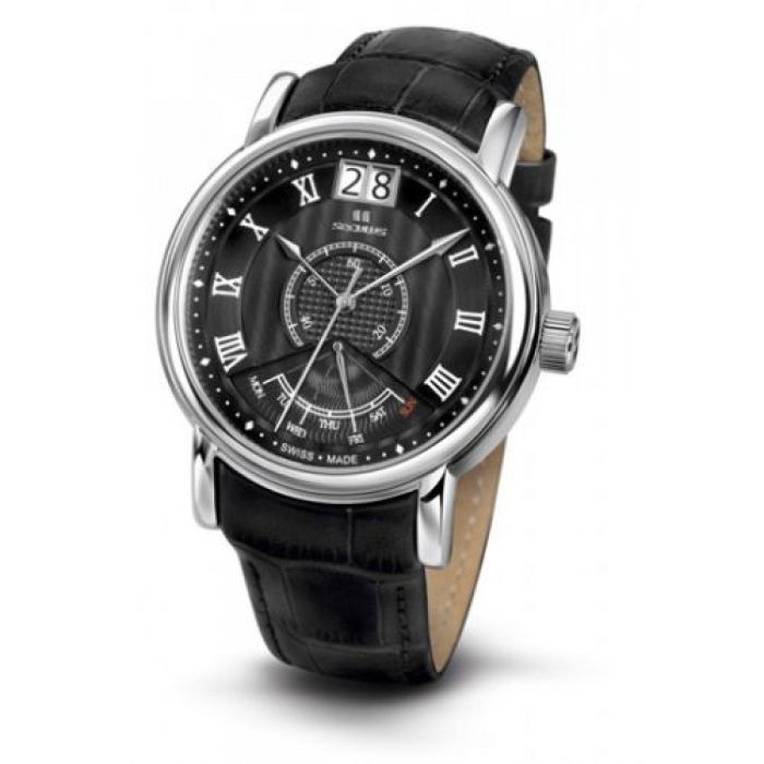 Наручные часы Seculus 4506.3.7003 black, ss, black leather Фото