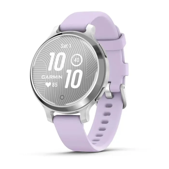Смарт-часы Garmin Lily 2 Active, Silver/Jasmine Purple, Silicone, Фото