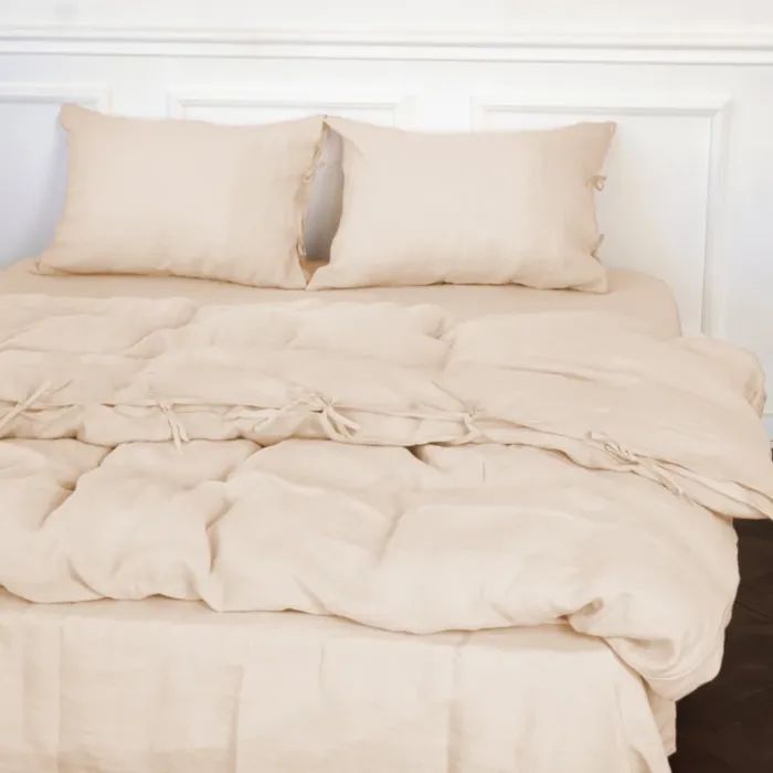 Постельное белье MirSon Лен Natural Linen Amalia 143х210х2 Фото