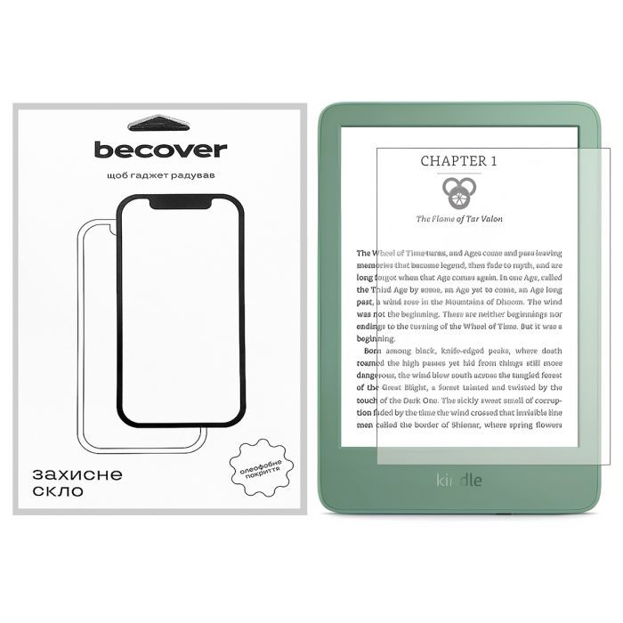 Стекло защитное BeCover Amazon Kindle 11th Gen. 2024 6" Фото