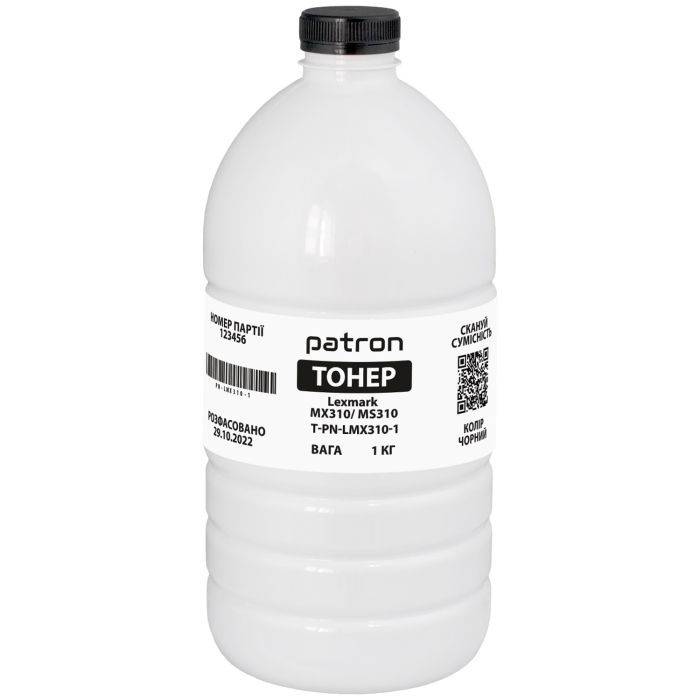 Тонер Patron Lexmark MX310/MS310, 1 кг Фото