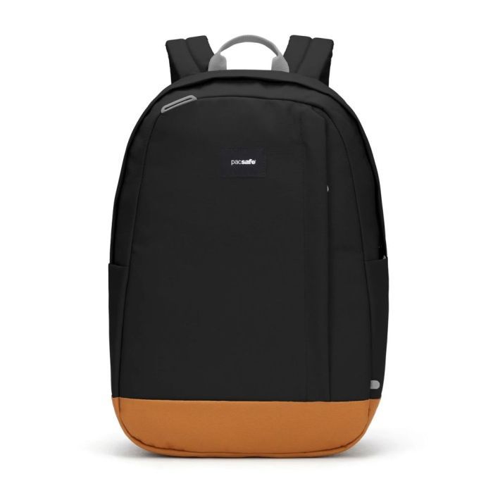 Рюкзак туристический Pacsafe Go 25L чорний/помаранчевий Фото
