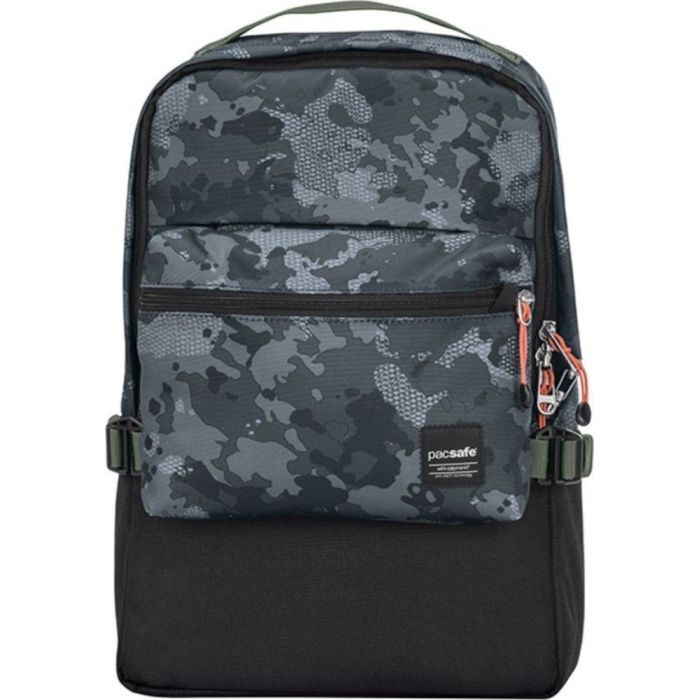 Рюкзак туристический Pacsafe Slingsafe LX350 backpack чорний-камуфляжний Фото
