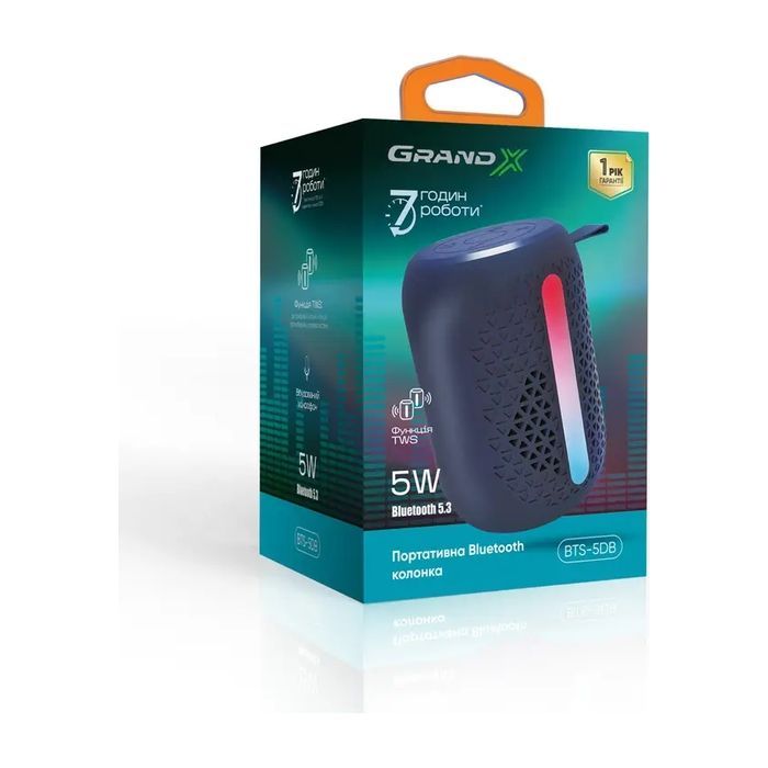 Акустическая система Grand-X Bluetooth Dark blue Фото 3