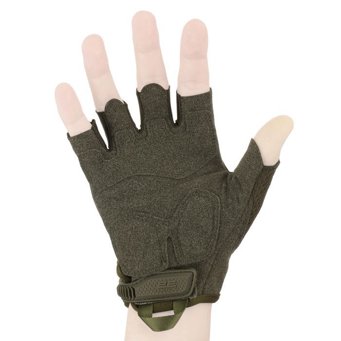 Тактические перчатки 2E безпалі XL зелені Фото 2