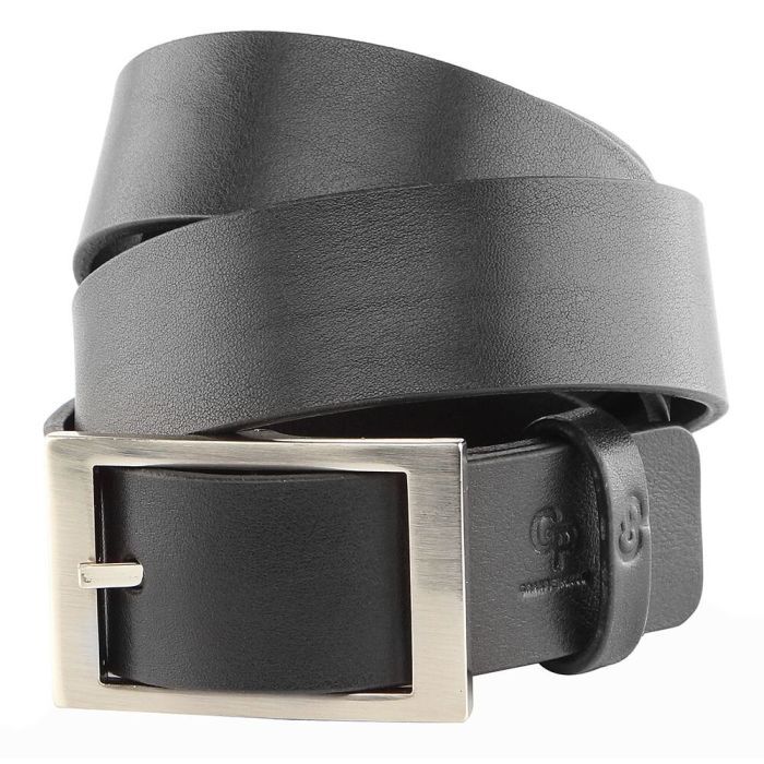 Ремень Grande Pelle Кожаный Черный Фото