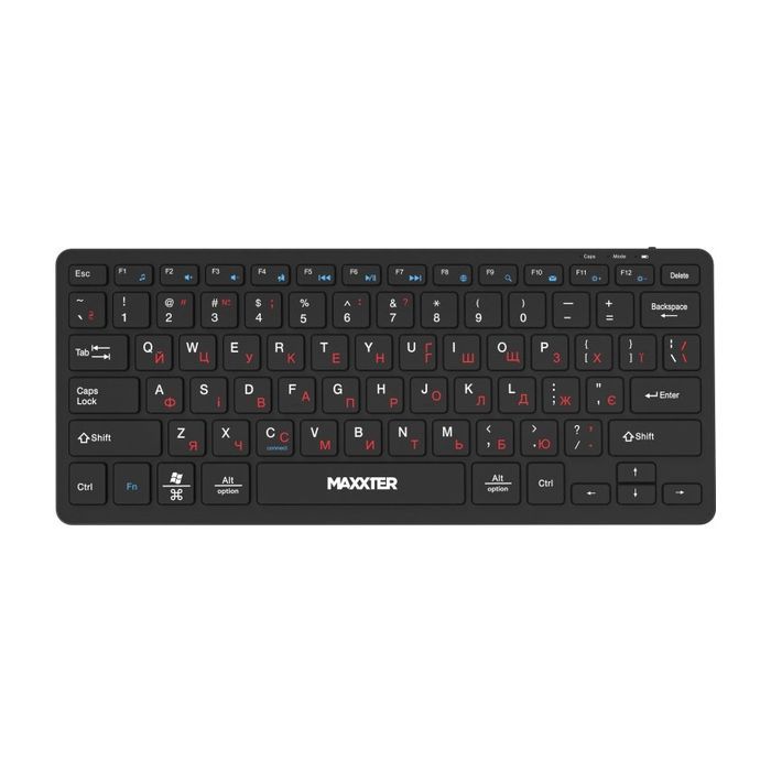 Клавиатура Maxxter KBW-C01B-UA Wireless UA Black Фото