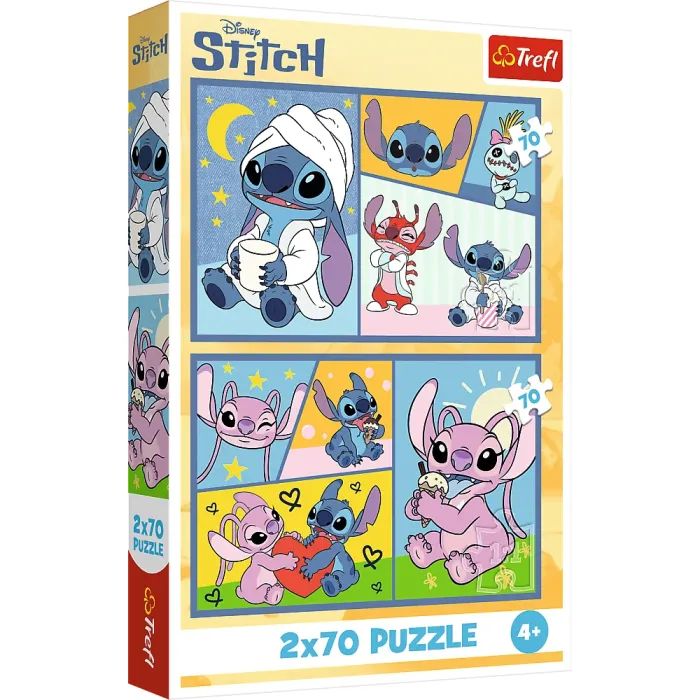 Пазл Trefl Lilo&Stitch Со Стичем не скучно 2x70 Фото