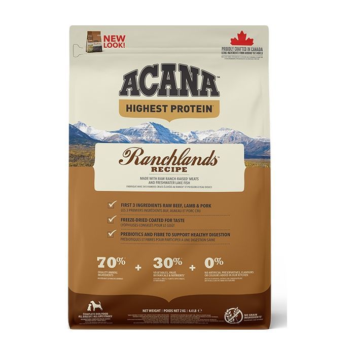 Сухой корм для собак ACANA Ranchlands 2 кг Фото