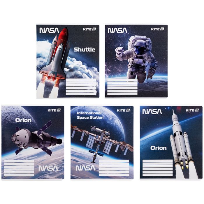 Тетрадь Kite NASA, 18 листов, клетка Фото