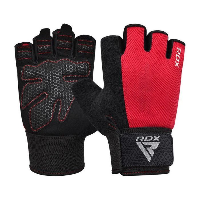 Перчатки для фитнеса RDX W1 Half Red L Фото
