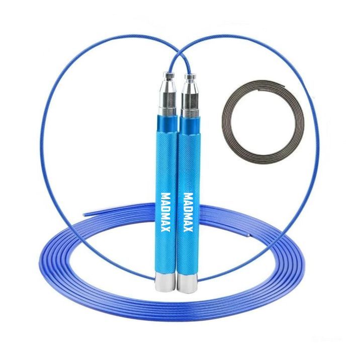Скакалка MadMax MFA-286 Speed jump rope швидкісна Блакитна Фото