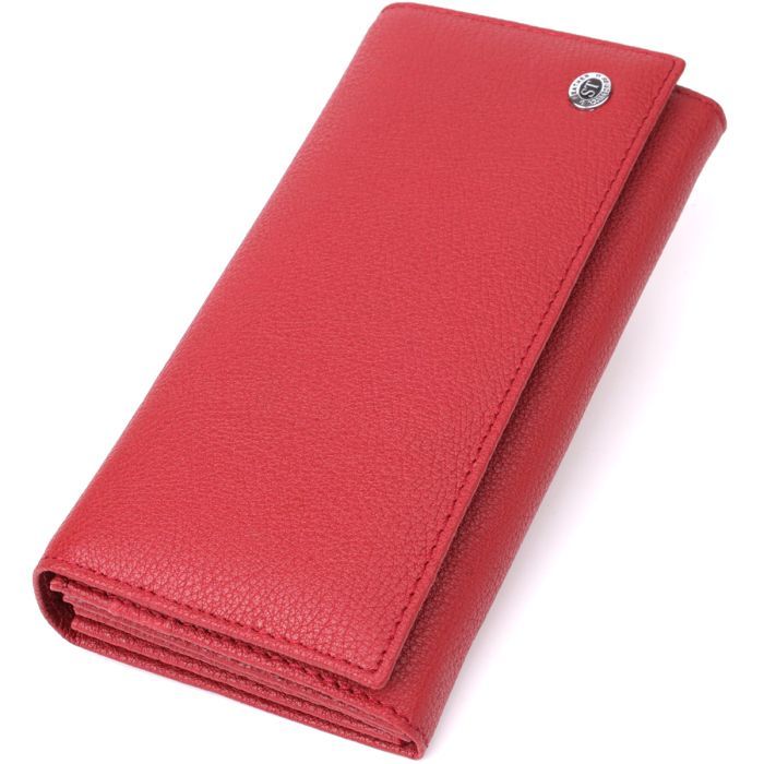Кошелек ST Leather Из натуральной кожи Красный Фото
