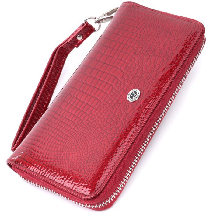 Кошелек ST Leather Из натуральной кожи Красный Фото