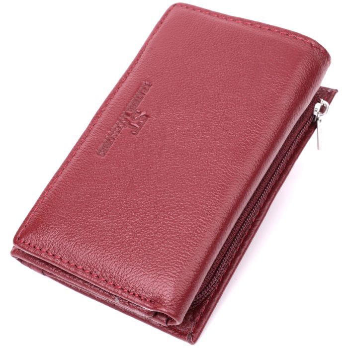 Кошелек ST Leather Кожаный Бордовый Фото