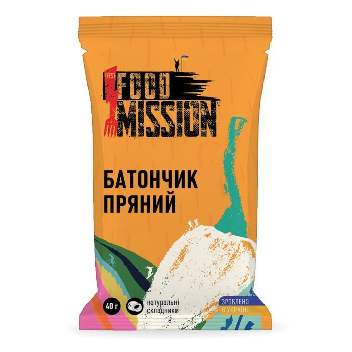 Батончик Food Mission Пряный 40 г Фото