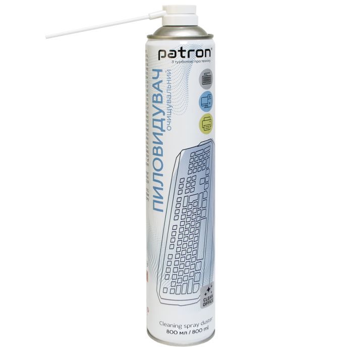 Чистящий сжатый воздух Patron spray duster 800ml Фото