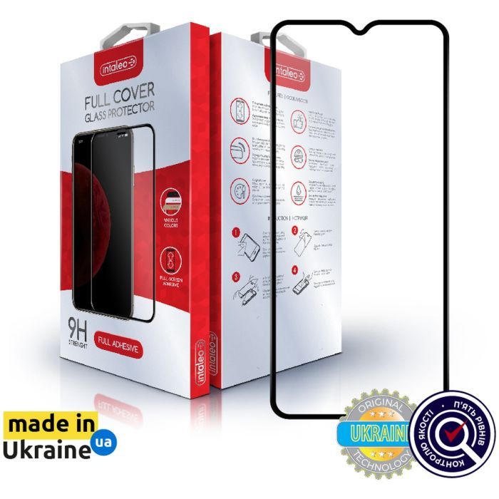 Стекло защитное Intaleo Full Glue Vivo Y21 Black Фото