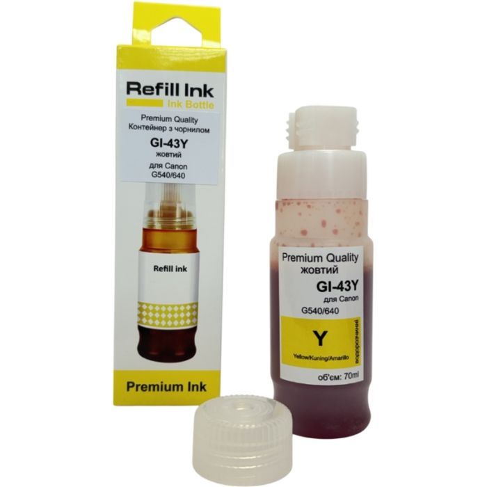Чернила Premium Quality Canon GI-43 70мл Yellow 4689C001 Фото