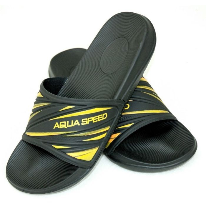 Шлепанцы Aqua Speed Idaho 514-18 чорний, жовтий 46 Фото