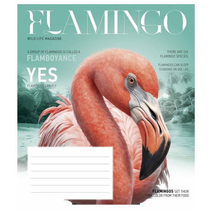 Тетрадь Школярик Fauna magazine 12 листов клетка Фото