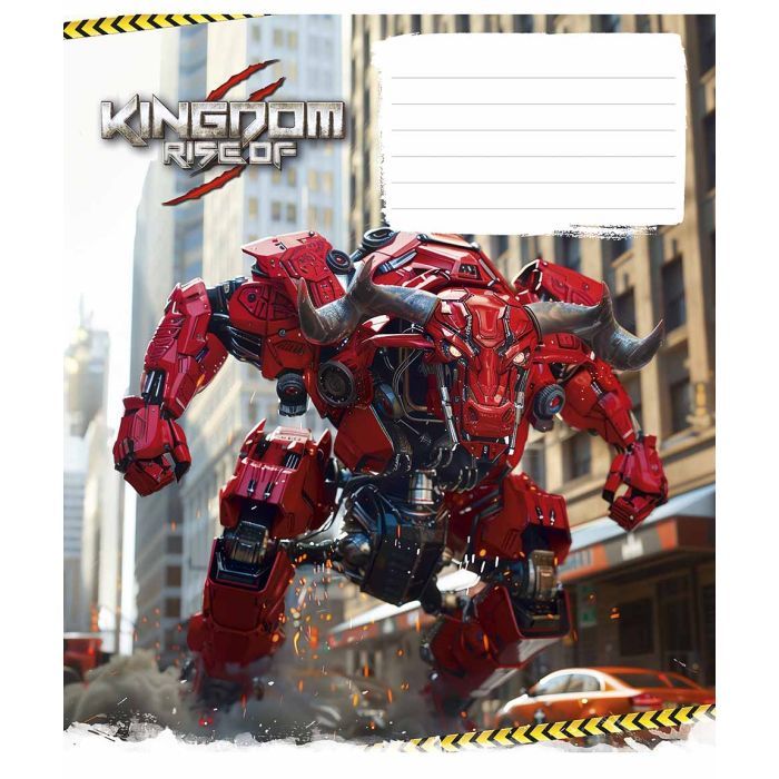 Тетрадь Школярик Animals transformers 12 листов клетка Фото