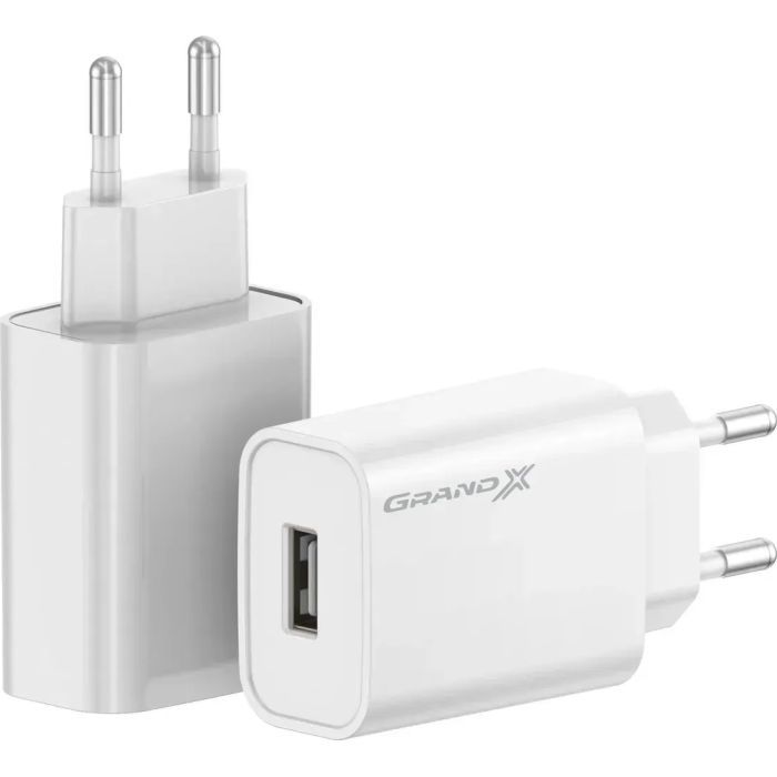 Зарядное устройство Grand-X CH-550W Quick Charge USB QC3.0 White Фото
