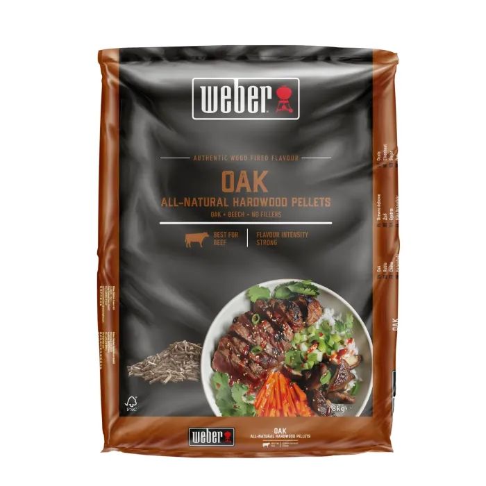 Пеллеты Weber Деревні дуб FSC Oak 8 кг Фото