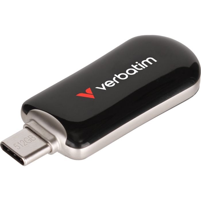 USB флеш накопитель Verbatim 512GB Plectra Black USB-C Фото