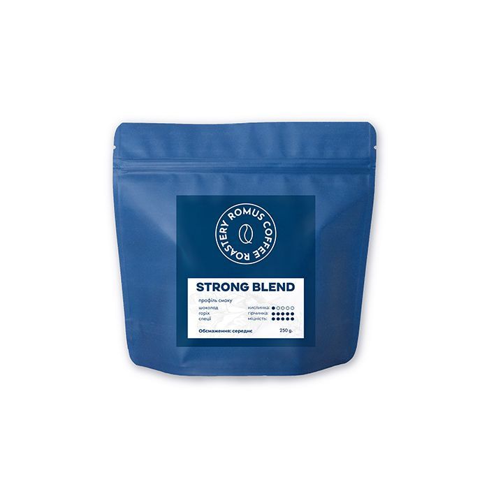 Кофе Romus Roastery Strong Blend в зернах 250 г Фото