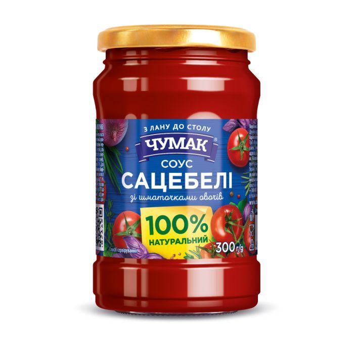Соус Чумак Сацебелі з овочами 300 г с/б Фото