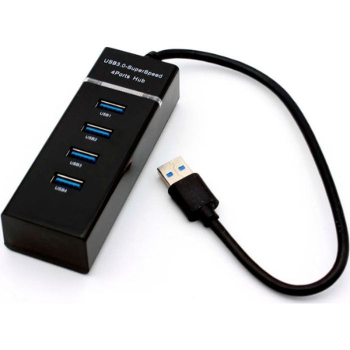 Концентратор Voltronic USB 3.0 to 4xUSB black Фото