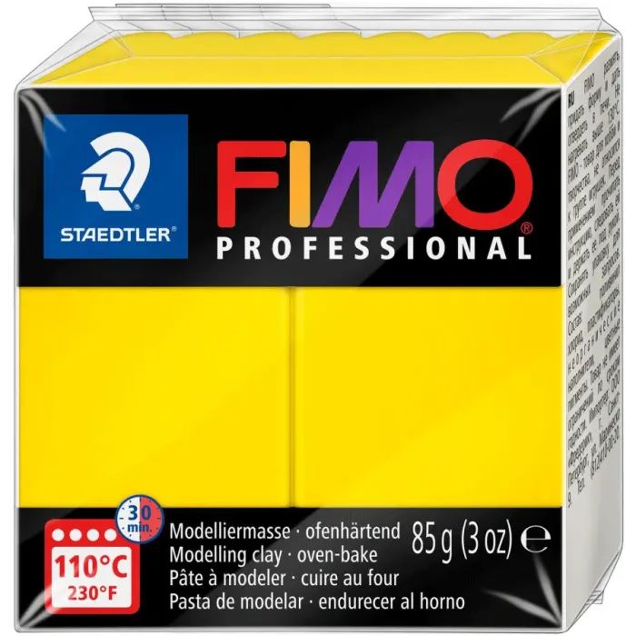 Пластика Fimo Professional, Жовта, 85г Фото