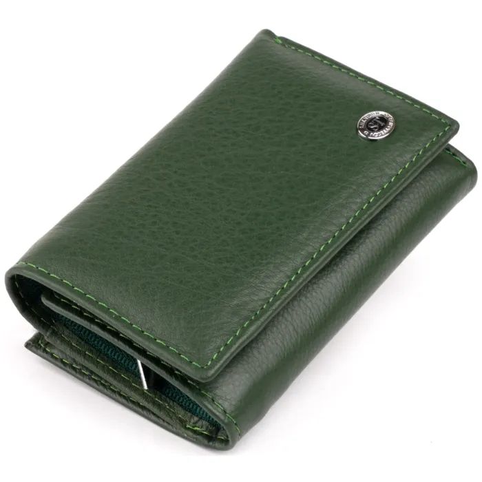 Кошелек ST Leather Зі шкіри унісекс Зелений Фото