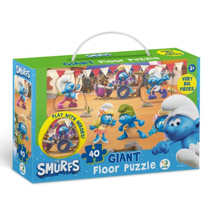Пазл DoDo большой на пол The Smurfs. Музыка играет Фото