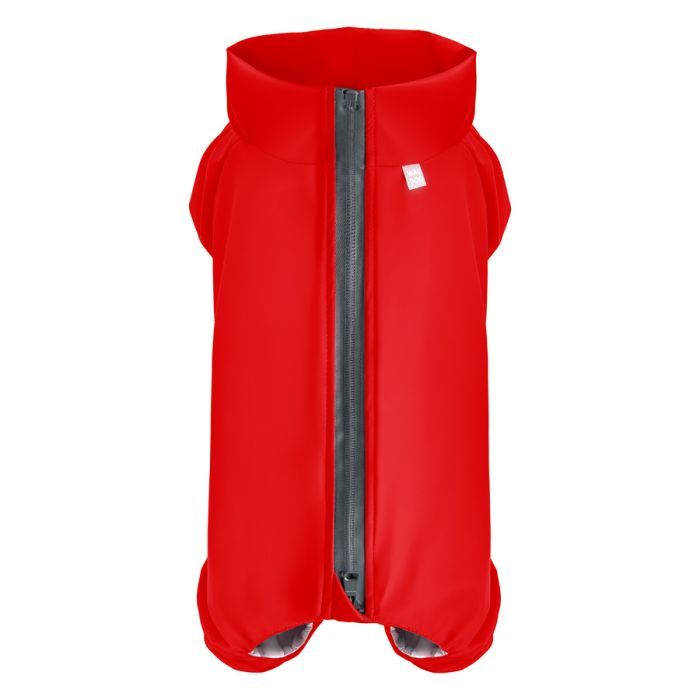 Дождевик для животных WAUDOG Clothes водонепроницаемый S35 красный Фото