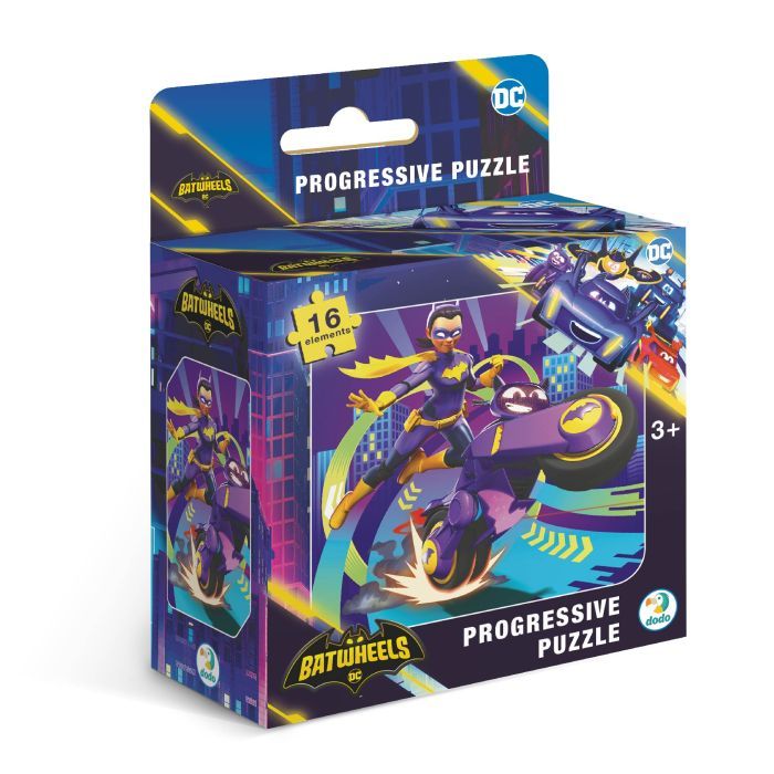 Пазл DoDo на 16 элементов Batwheels. Мотоцикл Бетгерл. Биби Фото