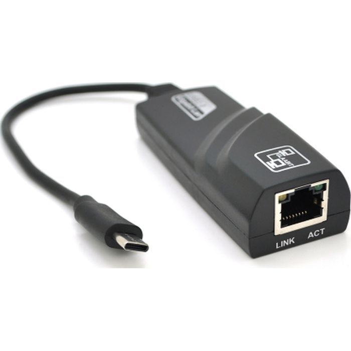 ПерехідникUSB-CtoRJ451000MbpsblackVoltronic(Type-C-Rj-45.G/25849)