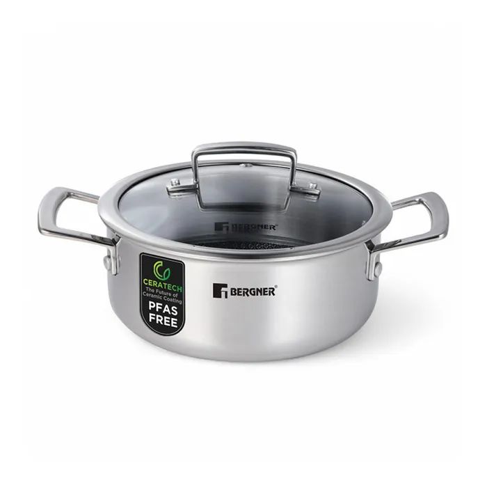 Кастрюля Bergner Steelblue, з кришкою 20 см Фото