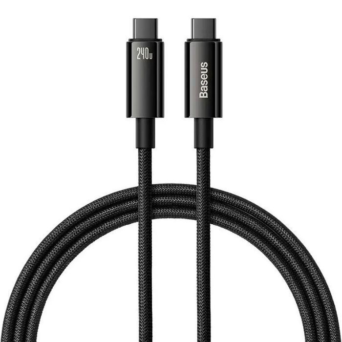 Дата кабель Baseus USB-C to USB-C 2.0m 240W Black Фото