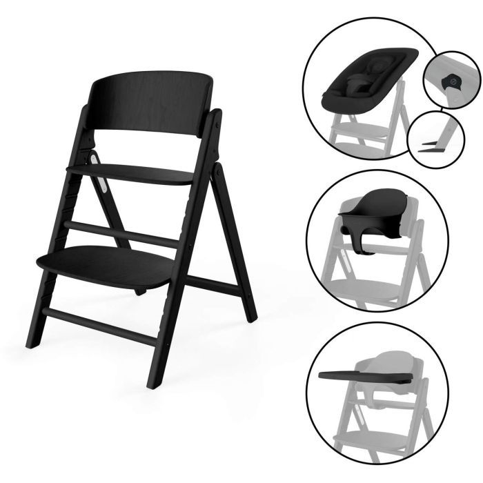 Стульчик для кормления Cybex Click&Fold 4в1 Stunning Black Фото