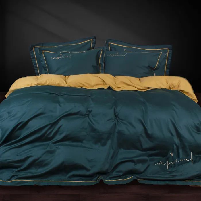Постельное белье MirSon Сатин Imperial Satin Messina 200х220 Евро Фото
