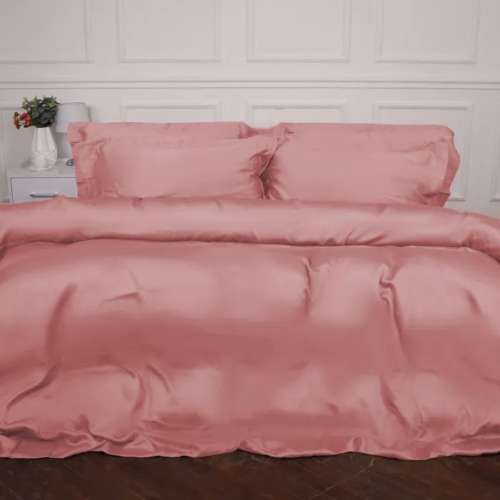Постельное белье MirSon Tencel №02 Pink 2x160x220 Семейный Евро Фото