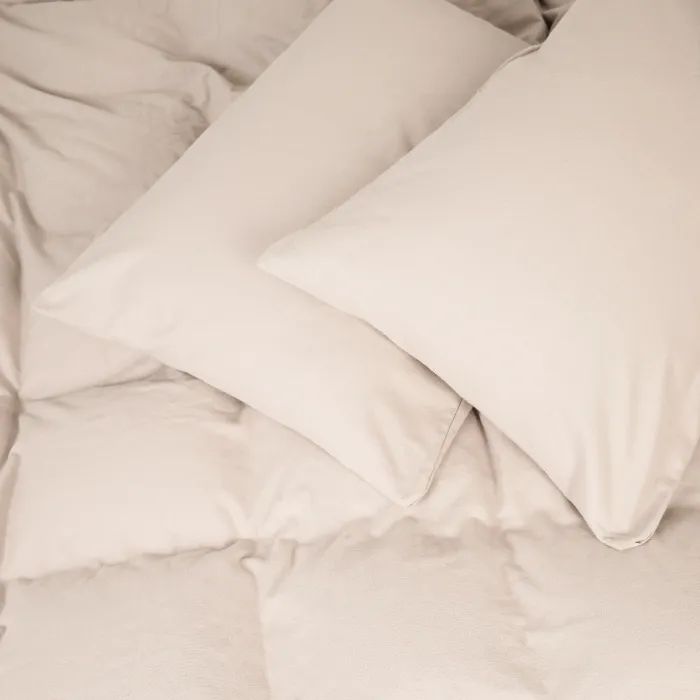 Постельное белье MirSon 007 Milk Фланель 200х220 Євро Фото