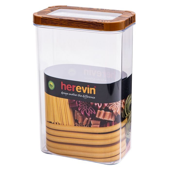Пищевой контейнер Herevin Wood Transparent Lid 2.5 л Фото