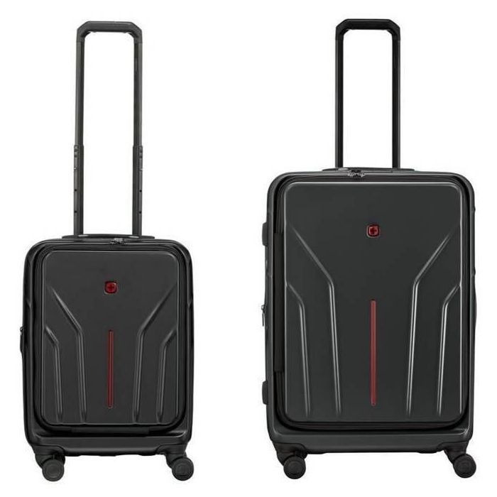 Набор чемоданов Wenger Amplix Hardside (S+M), чорні Фото