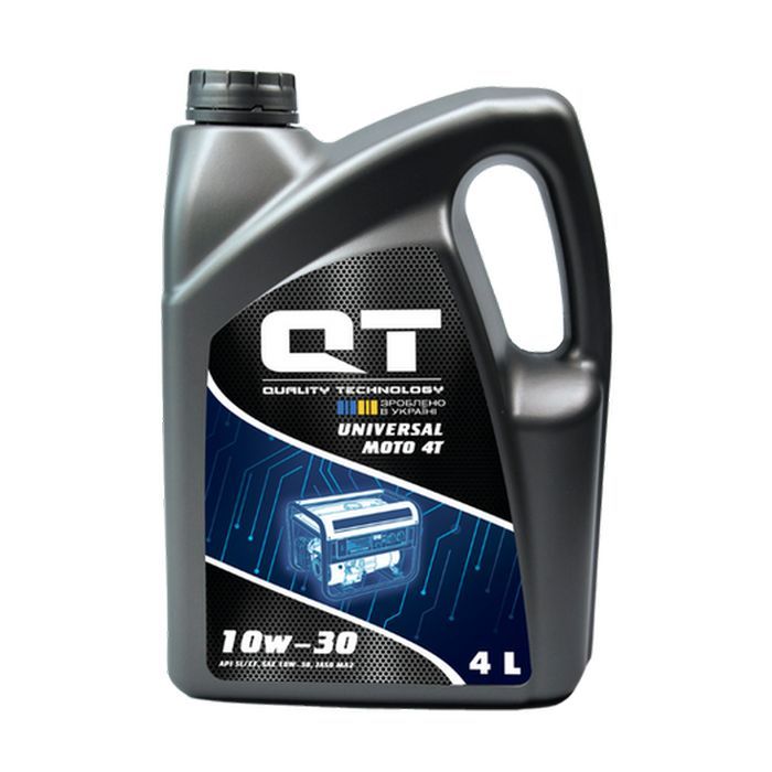 Моторное масло QT-OIL UNIVERSAL MOTO 4T 10W-30 4л Фото