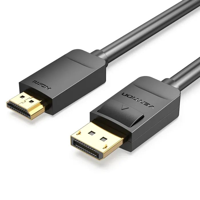 Кабель мультимедийный Vention DisplayPort M to HDMI M 1.5m 1080p60Hz black Фото