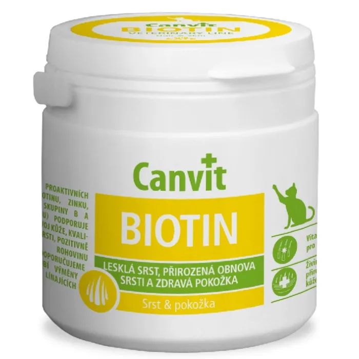 Витамины для кошек Canvit Biotin 100 г Фото