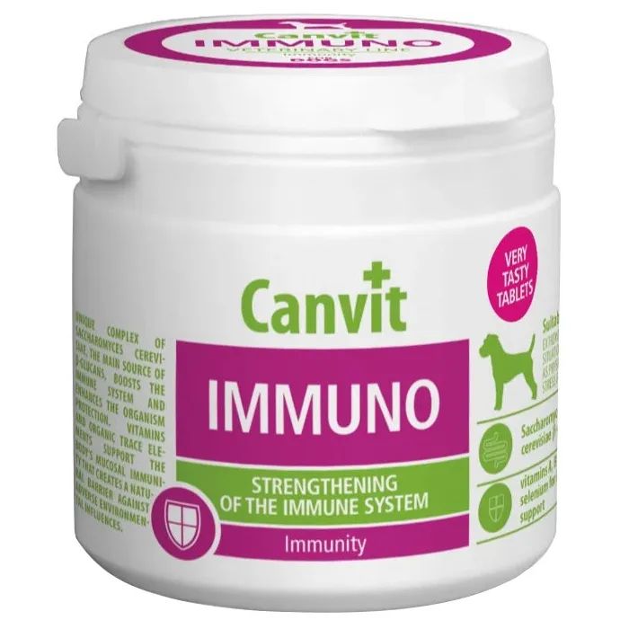 Витамины для собак Canvit Immuno 100 г Фото